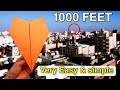 How To Fold The Best Paper Airplane That Flies Far Paper Plane Easy