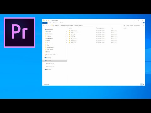 Projektorganisation in Premiere Pro