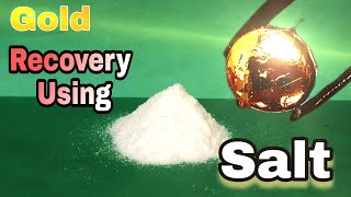 Gold Recovery Using Salt | Recover Gold From Gold Plated Pins | Electrolysis Gold Recovery