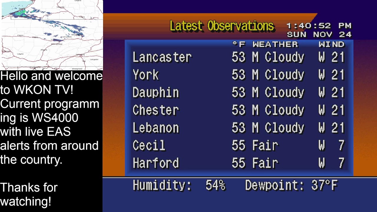 WKONTV DASDEC Live Stream - Live Emergency Alerts