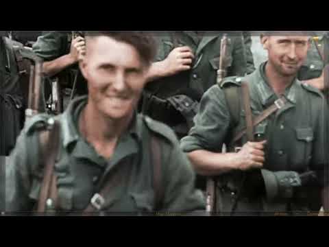 Нападение на СССР,начало войны(реальные видео хроники ВОВ в цвете)