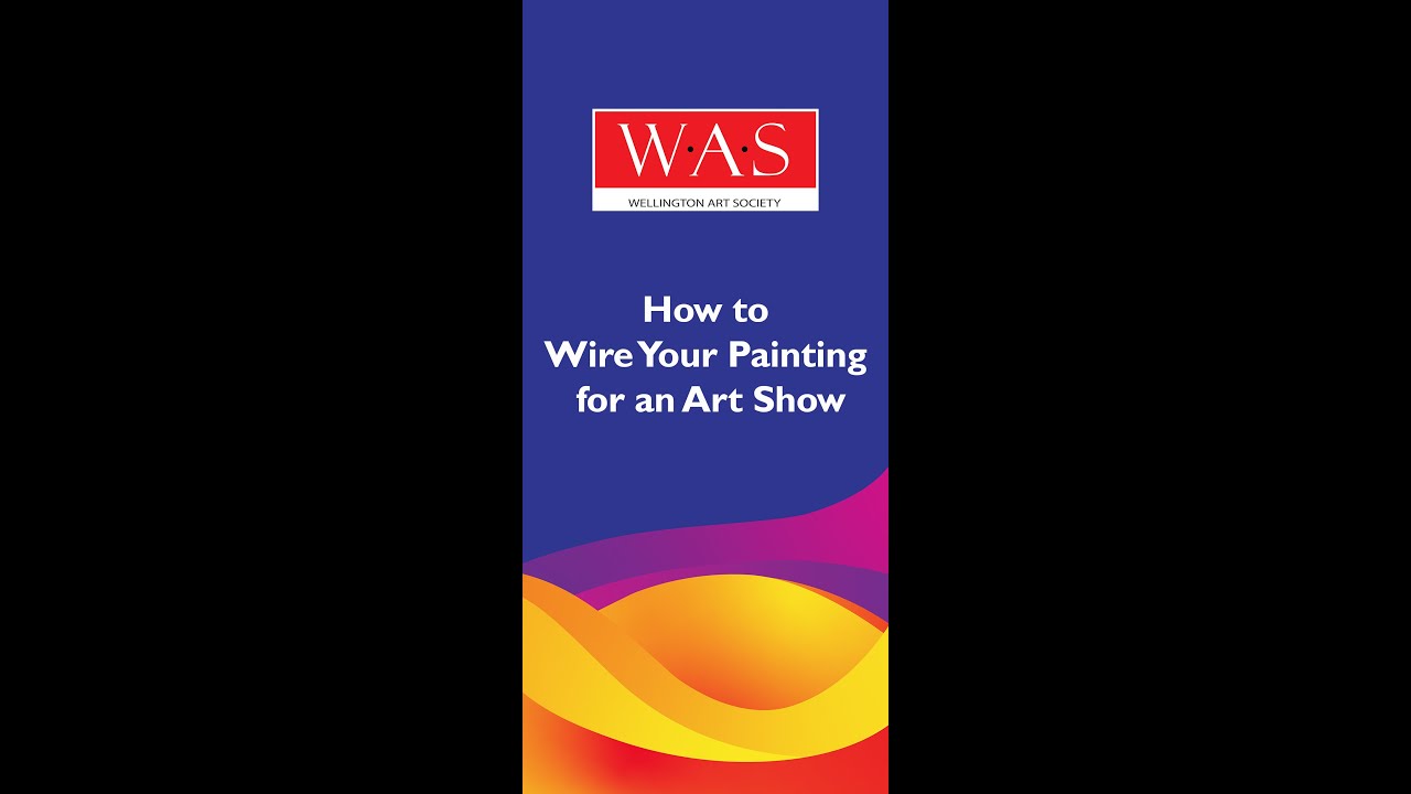 How to Wire Your Painting for an Art Show