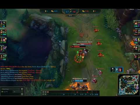 "urgot you're sad you can only hit ults point blank" - teemo top with frostfang