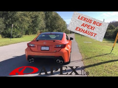 LEXUS RCF RC F APEXI N1X EVOLUTION EXTREME RESONATED CATBACK EXHAUST COLD START | REVS | FLY BY
