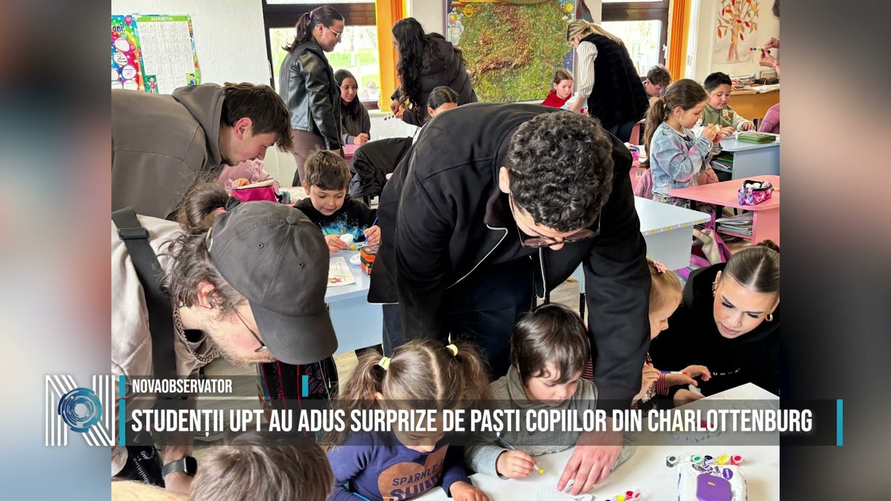 Studenții UPT au adus surprize de Paști copiilor din Charlottenburg