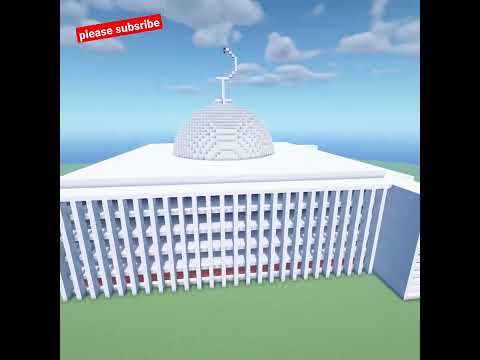 Building Istiqlal Mosque on Minecraft - MASJID ISTIQLAL JAKARTA INDONESIA #shorts #minecraftshorts