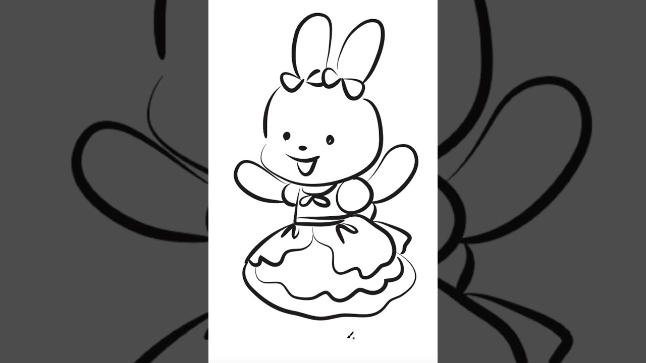 怎样画蕾比小公主1