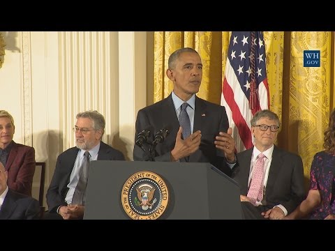 オバマ大統領が大統領自由勲章を授与 (President Obama Awards the Presidential Medal of Freedom)