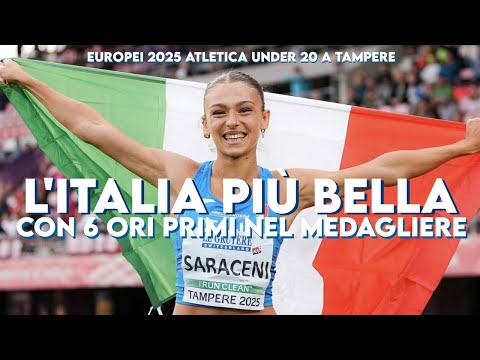 The most beautiful ITALY! The Italian gold medalists at the 2025 European Under-20 Athletics Cham...