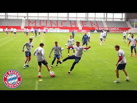 Gnabry, Thiago, Muller & Co. show their skills in Rondo training | FC Bayern