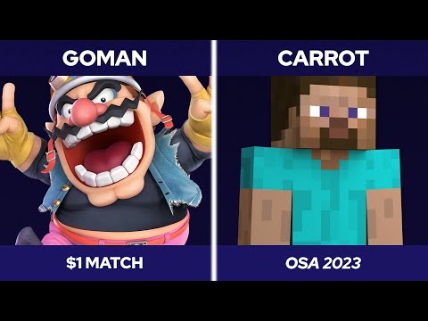 OSA 2023 Singles(?) - GoMan (Wario) vs. Carrot (Steve) - SSBU Ultimate Tournament