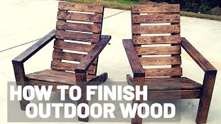 How to Finish and Protect Outdoor Furniture