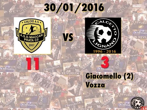 30/01/2016 Maccan Prata C5 vs Calcetto Lignano 11-3