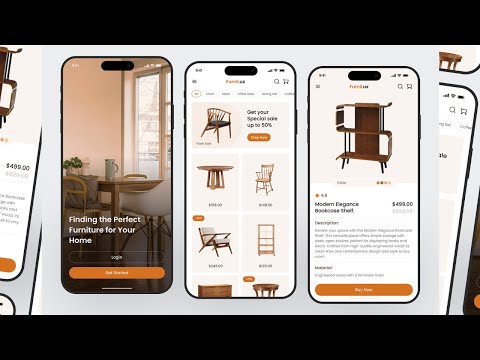 Flutter e-commerce Furniture App UI Design