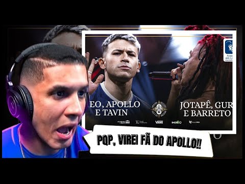 HUDSON REAGINDO A (MAIOR FINAL DA HISTÓRIA) NEO, APOLLO E TAVIN X JOTAPÊ, GURI E BARRETO | BDA8 ANOS