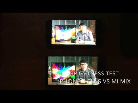 iPhone 7 Plus vs Mi Mix Brightness Test
