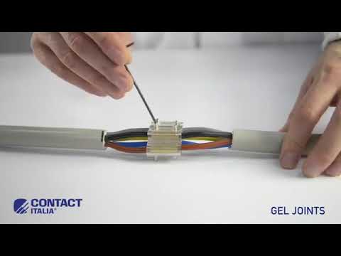 Video Manson preumplut cu gel pentru conexiune electrica liniara Break 25 - 70x42x24mm