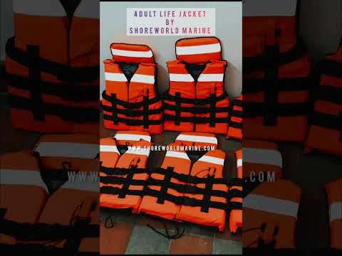 Polyethylene foam safety life jacket, for sea patrolling