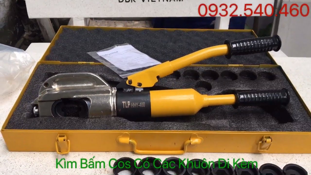 Video Kìm bấm cos thủy lực TLP HHY-400 - Kìm bấm cos thủy lực TLP HHY-400 (11 tấn, 400 mm2)