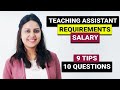 Teaching Assistant: 10 things every future TA should know | 9 tips to be an amazing TA | Student Job