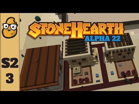 Stonehearth  Ep. 3 - Let's Play Stonehearth Alpha 22 - Rayya's Children!