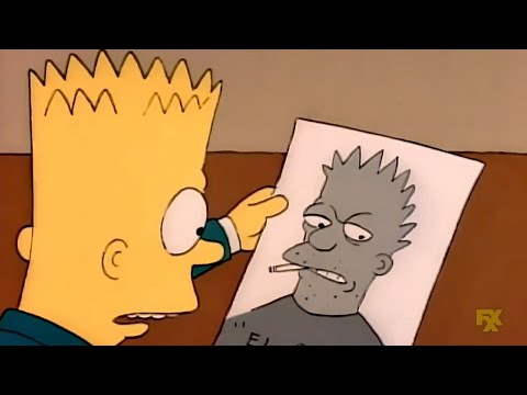 La policia hace un retrato de "El Barto" - Los Simpson