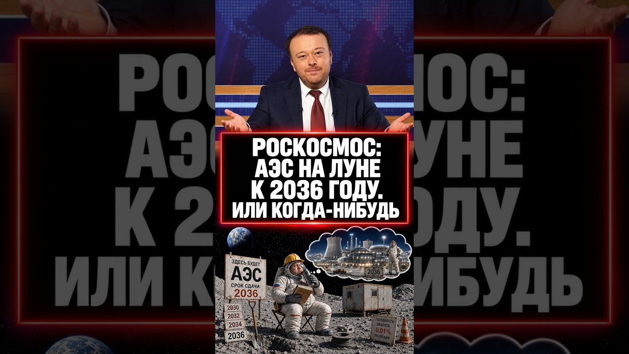 РОСКОСМОС: АЭС НА ЛУНЕ К 2036 ГОДУ. ИЛИ КОГДА-НИБУДЬ
