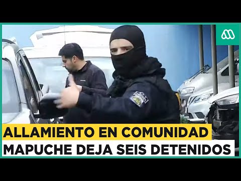 Allanamiento a comunidad Mapuche en el sur: Operativo policial deja seis detenidos