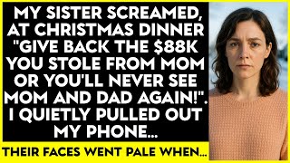 My Sister Screamed, “Give Back The $88K Or You’ll Never See Mom Again!” I Pulled Out My Phone…