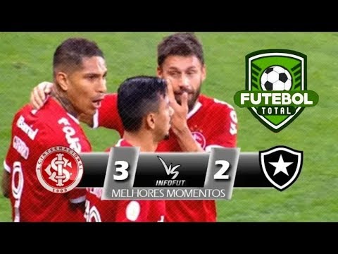 Inter 3 x 2 Botafogo - Melhores Momentos  - sem os gols - Brasileirão 2019. Vídeo gols link abaixo: