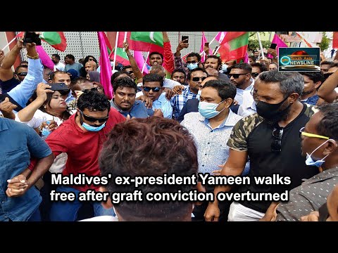 Maldives' ex president Yameen walks free after graft conviction overturned