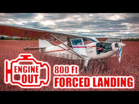 Engine out at 800' forced landing in the Stinson 108