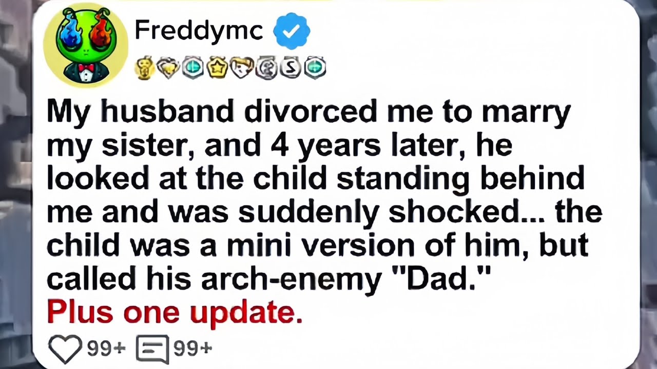 My husband divorced me to marry my sister, and four years later, he looked at the child...