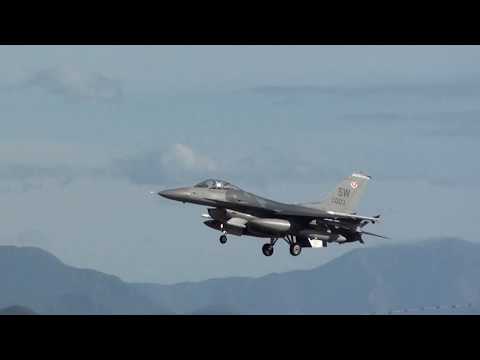 U.S Air Force Lockheed Martin F-16CJ Fighting Falcon (98-0003) Landing Moron Air Base LEMO