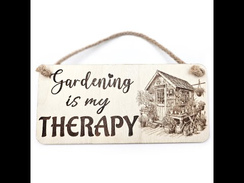 Gardening Therapy Plaque