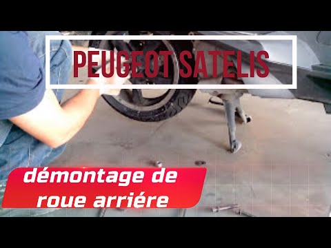 comment demonter la roue arriere d'un scooter