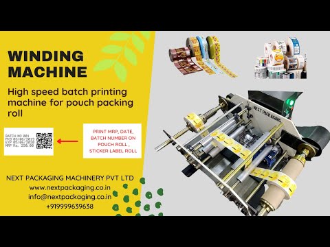 Pouch Printing Winding Machine