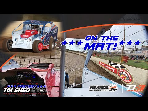 ON THE MAT! Todd Hobson Onboard V8 Dirt Modified - Premier Speedway