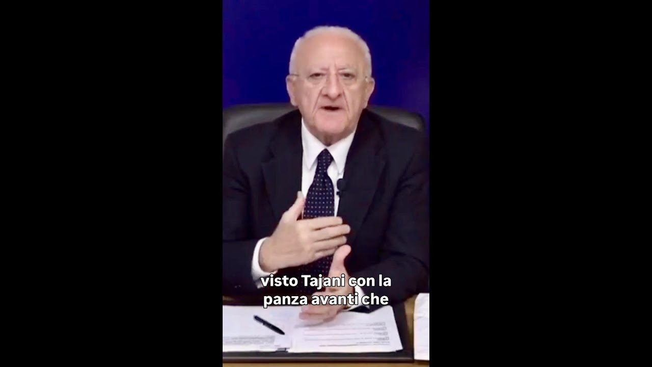 DE LUCA CONTRO IL CENTRODESTRA: “VENGONO IN CAMPANIA A FARE SHOW DA CAFONI”
