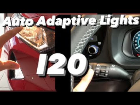 How to use Auto Adaptive lights on Hyundai i20 #autolight #hyundaii20