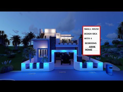 Small House Design Idea with 4 Bedrooms | 40.5'X37.75' | 1.5 STOREY HOSE DESIGN