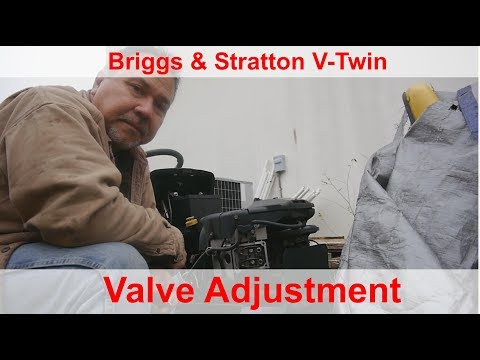 How to Adjust Valves on a Briggs &amp; Stratton V-Twin ▶10:38