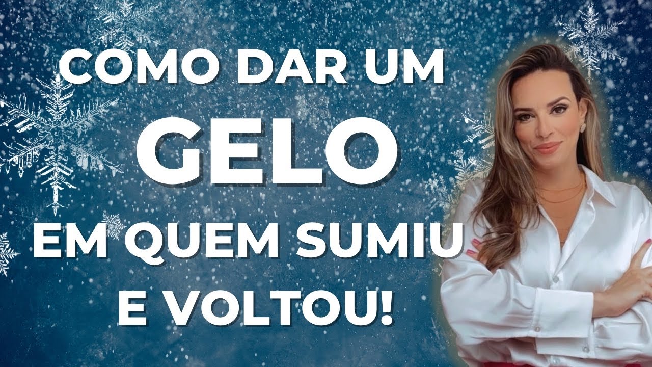 Ele sumiu e voltou? Dê um GELO nele! Mulher de valor faz isso!