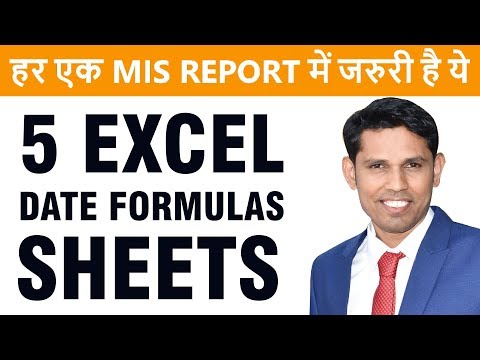 99% Excel MIS Reports need these Date formulas of excel