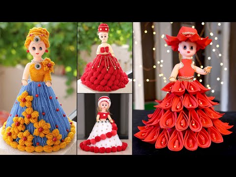UAU..! Decoração de boneca DIY com folhas de espuma | Melhor Uso de Lã |