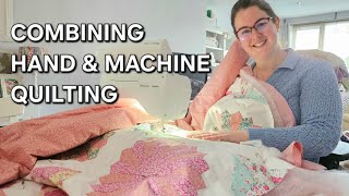 Mixing Hand & Machine Quilting | Finishing a DRESDEN QUILT
