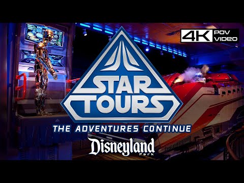 Star Tours: The Adventures Continue - FULL RIDE EXPERIENCE 4K Virtual Tour at Disneyland 2023