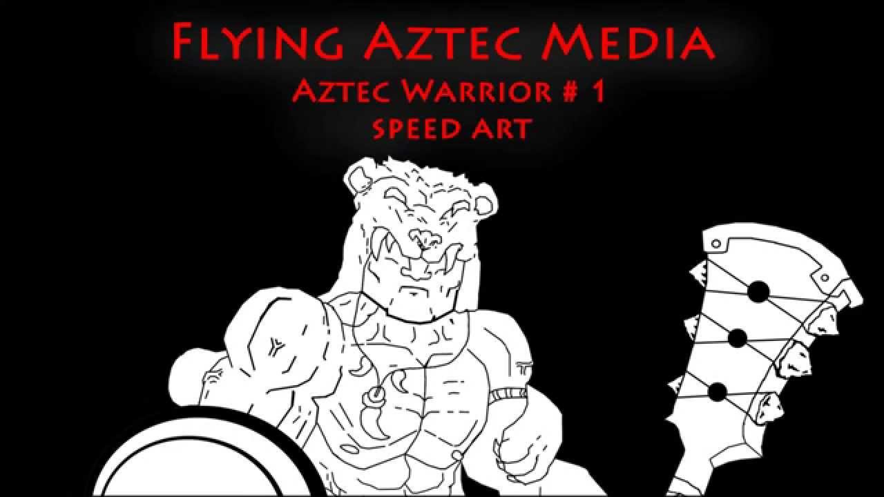 Aztec Warrior Speed Art
