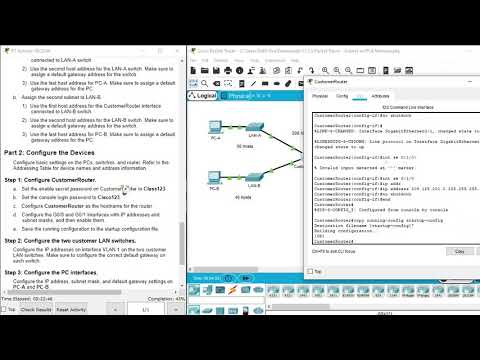 Packet Tracer - 11.5.5 Subnet an IPv4 Network