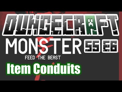 Item Conduits and Quarry - FTB Monster - DungeCraft S5 E6